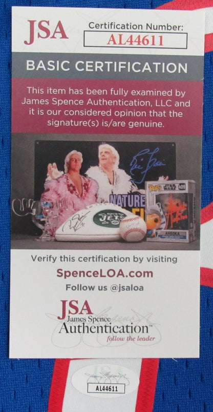 Allen Iverson Hof Autographed Royal Mitchell &