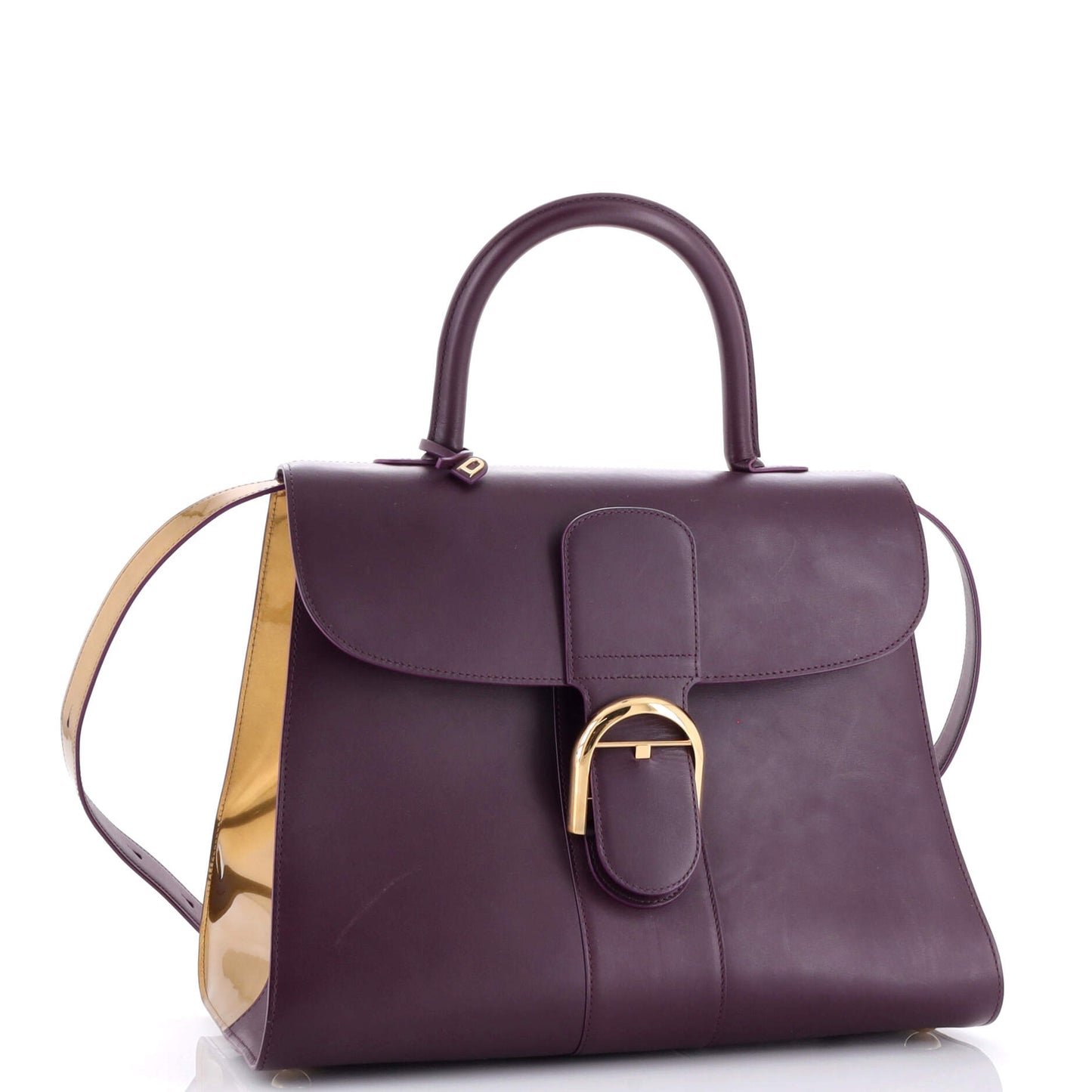 Delvaux Brillant Top Handle Bag Leather Gm