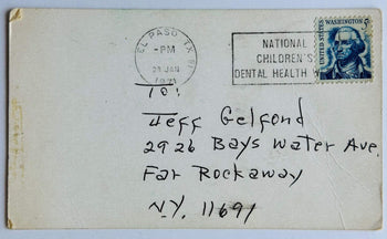 Don Maynard Autographed Football Postcard