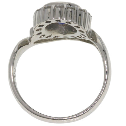 1.301ct Sapphire Diamond Ring Platinum PT900  8.7g
