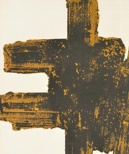 Pierre Soulages Eau-Forte Xviii " Offset Lithograph Mod
