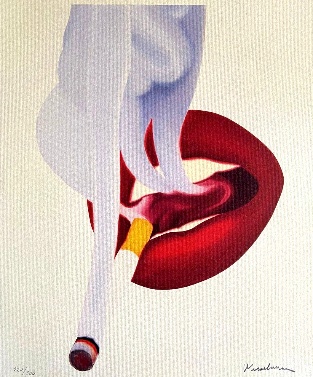 Tom Wesselmann Lithograph Coa Hand Numbered Signed Op Published