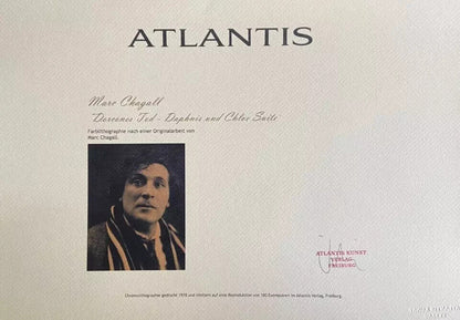 Marc Chagall Lithograph Coa Original Hand-Signed Pen Hand-Numbered