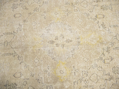 Semi-Antique Handmade Floral Oriental Rug Vintage