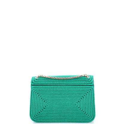 Bvlgari Serpenti Forever Shoulder Bag Cord And Leather Small