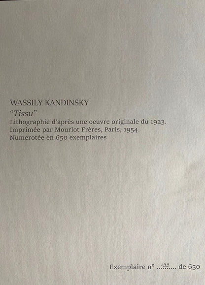 Wassily Kandinsky Lithograph 1954 Coa Mourlot Numbered Signed Op