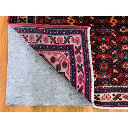 3'5"X10'4" New Farsian Amadan Mahi Fish Design Wide Runner Hand Made Rug