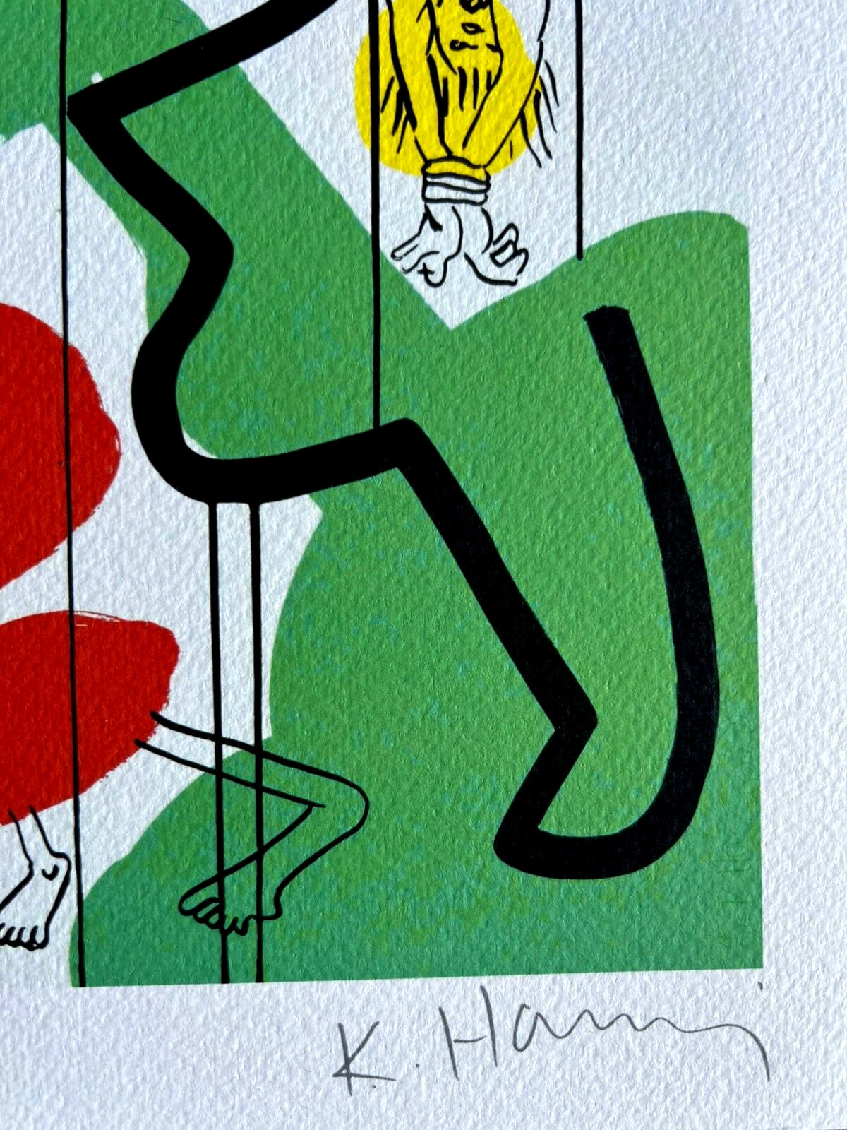 Keith Haring Lithograph Coa Signed Numbered Op Certified