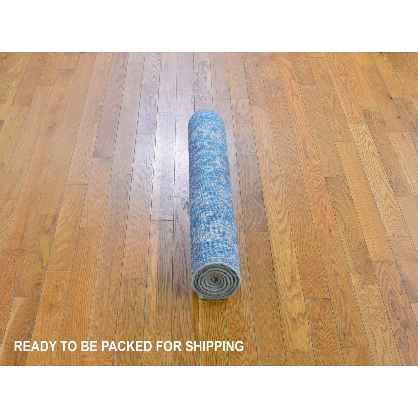 2'5"X6'1" Fine Broken Cypress Tree Design Wool And Art Silk Runner Rug