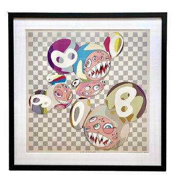 ED300 TAKASHI MURAKAMI PARA-KITI DOB 2001 edition autographed framed