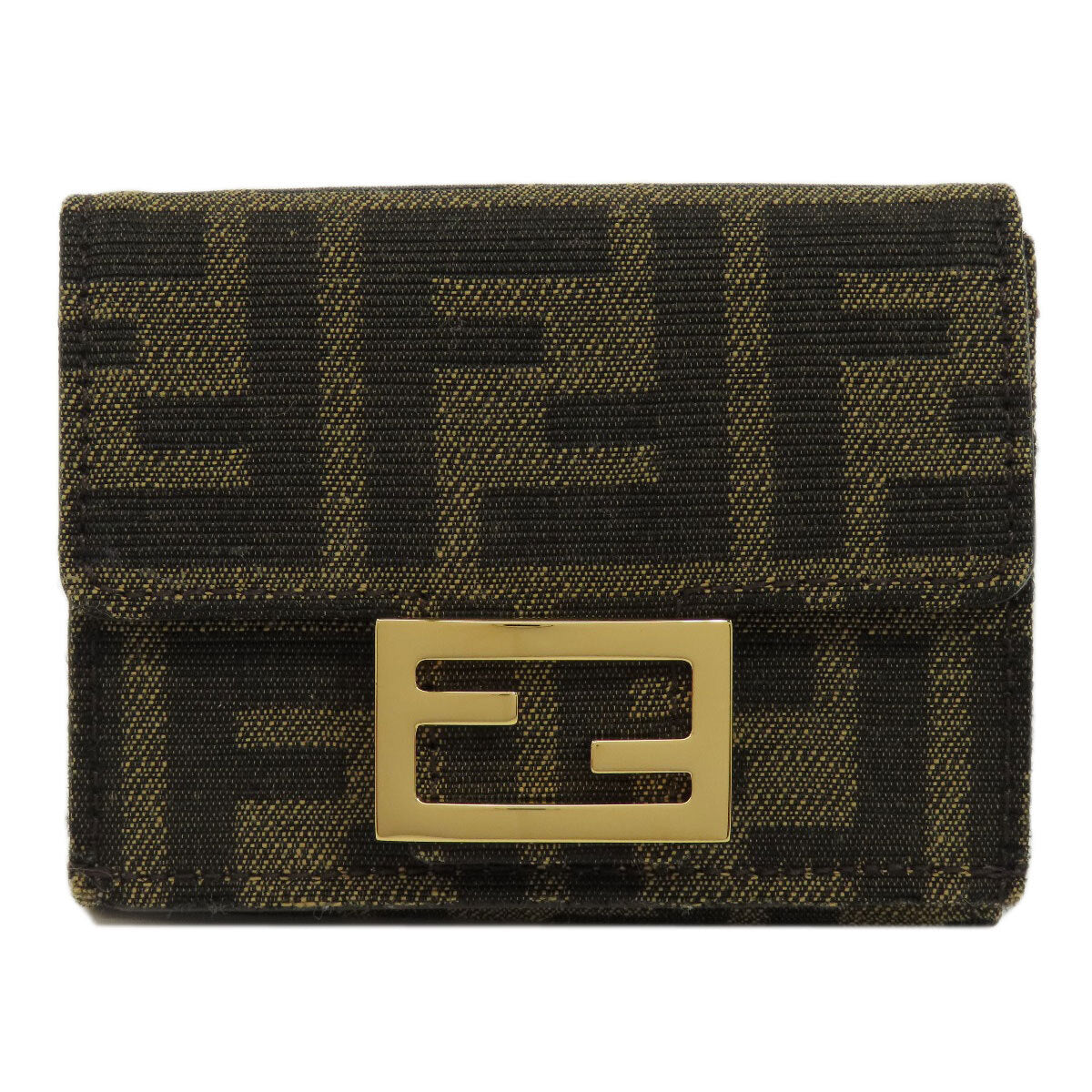 FENDI   Bifold Wallet with Coin Pocket Zucca