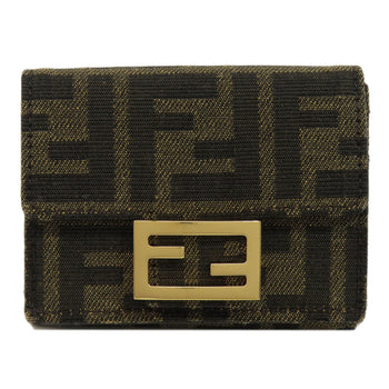 FENDI   Bifold Wallet with Coin Pocket Zucca