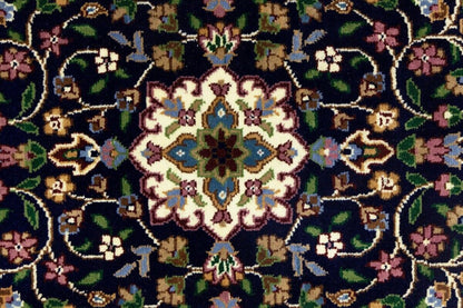 Handmade Kirman Rug Classic Floral Medallion