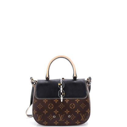 Louis Vuitton Chain It Handbag Monogram Canvas With Leather Pm