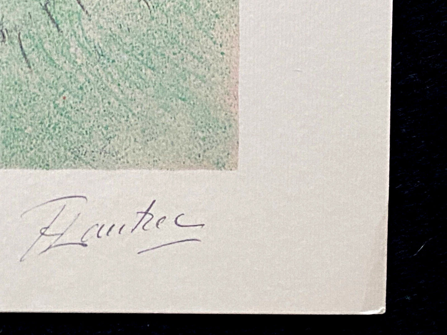 Henri De Toulouse-Lautrec Mourlot 1952 Coa Signed Stamp Published