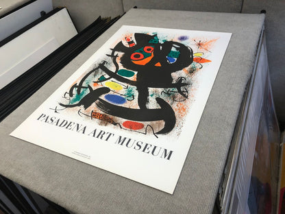 Joan Miro Pasadena Art Museum Exhibition " Lithograph Abstract