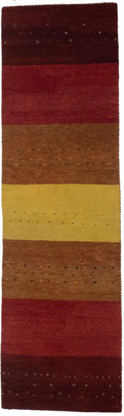 2'5X8'4 Handmade Tribal Stripes Runner Rug Oriental Hallway Kitchen Carpet