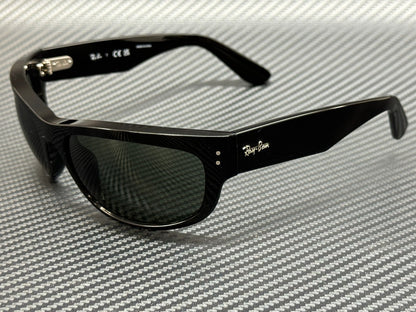 RAY BAN RB2289 901 31 Black Green Mega Balorama Unisex 60 mm Sunglasses