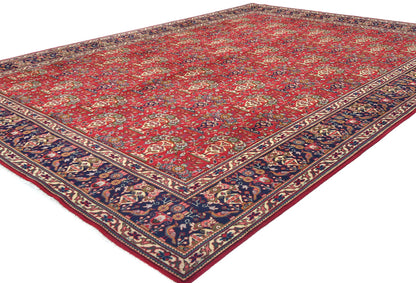 Vintage Handmade Oriental Rug Pictorial Design