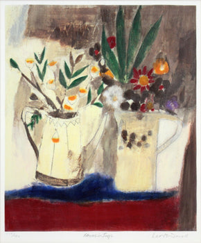 Leo Mcdowell (Uk) Original Lithograph Pencil Signed Numbered Framed Still Life