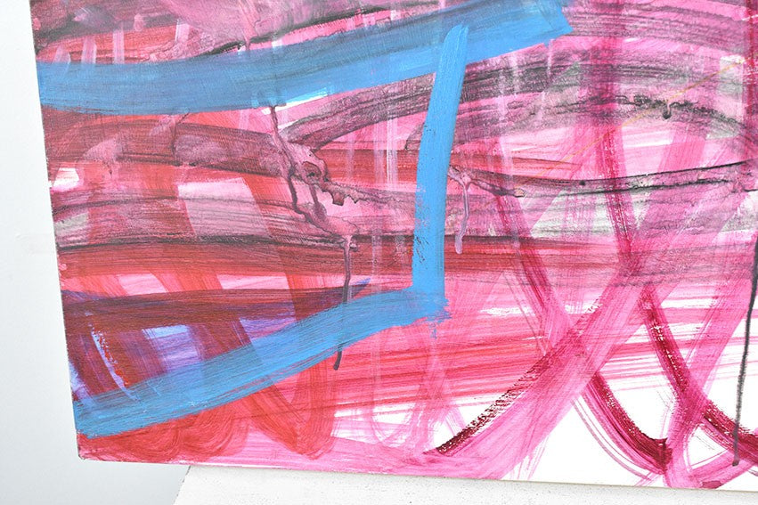 Oki Original Acrylic Board Painting 2001 Contemporary Large Hiroyuki