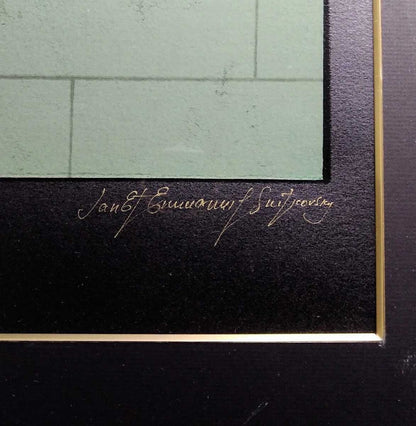 Janet and Emmanuel Snitkovsky " FifthAve "Original Silkscreen Ukrainian art