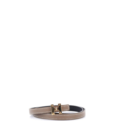 Hermes H Turnlock Reversible Belt Metal Thin