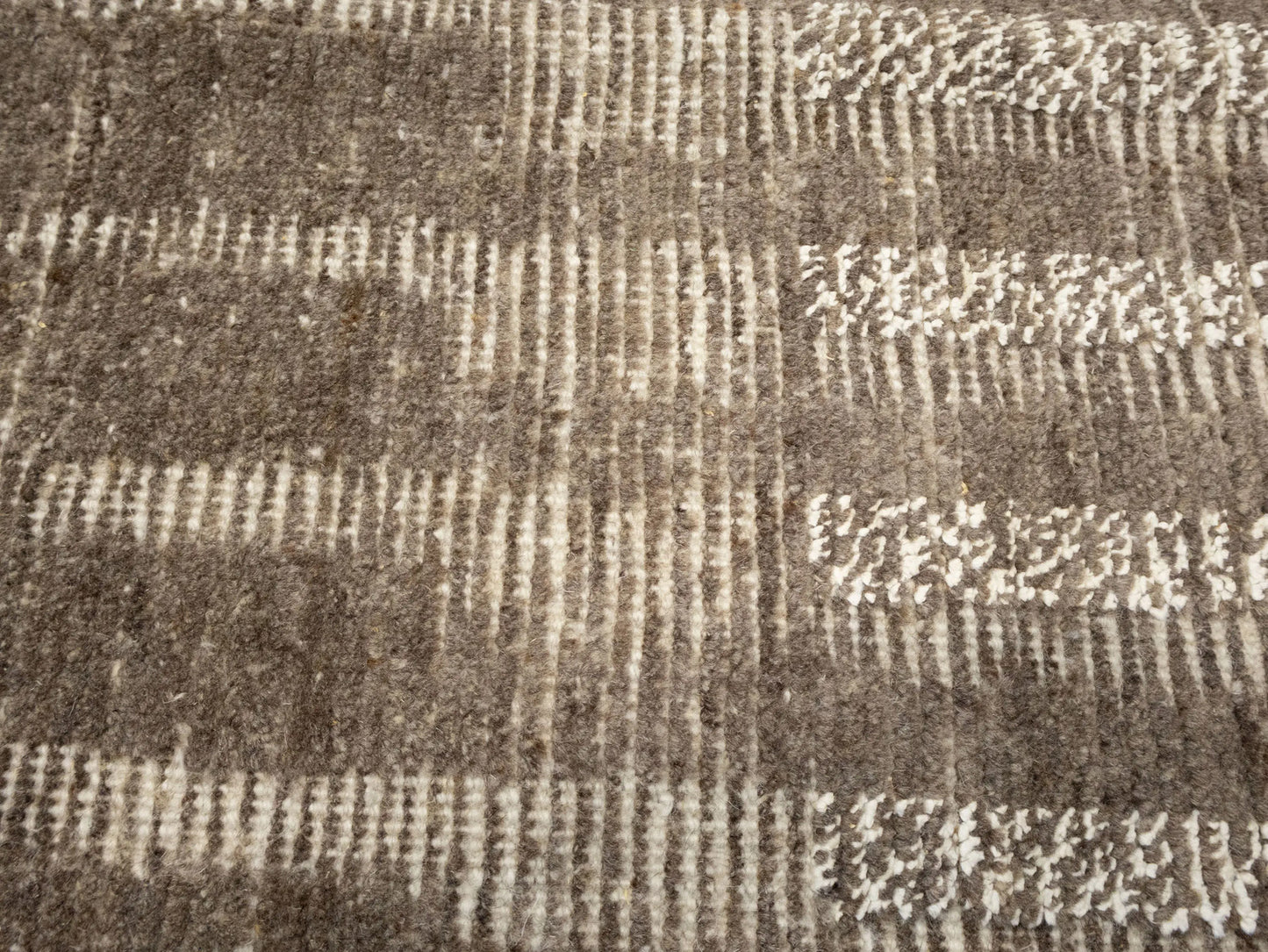 8x10 Hand-Knotted Bas-Relief Modern Oriental Rug Brown Wool Area Carpet