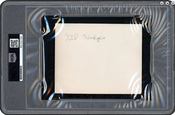Gil Hodges Hof Signed Vintage 4X5 Photograph La