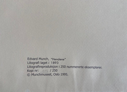 Edvard Munch Museum Lithograph Coa Signed Numbered Egon Schiele