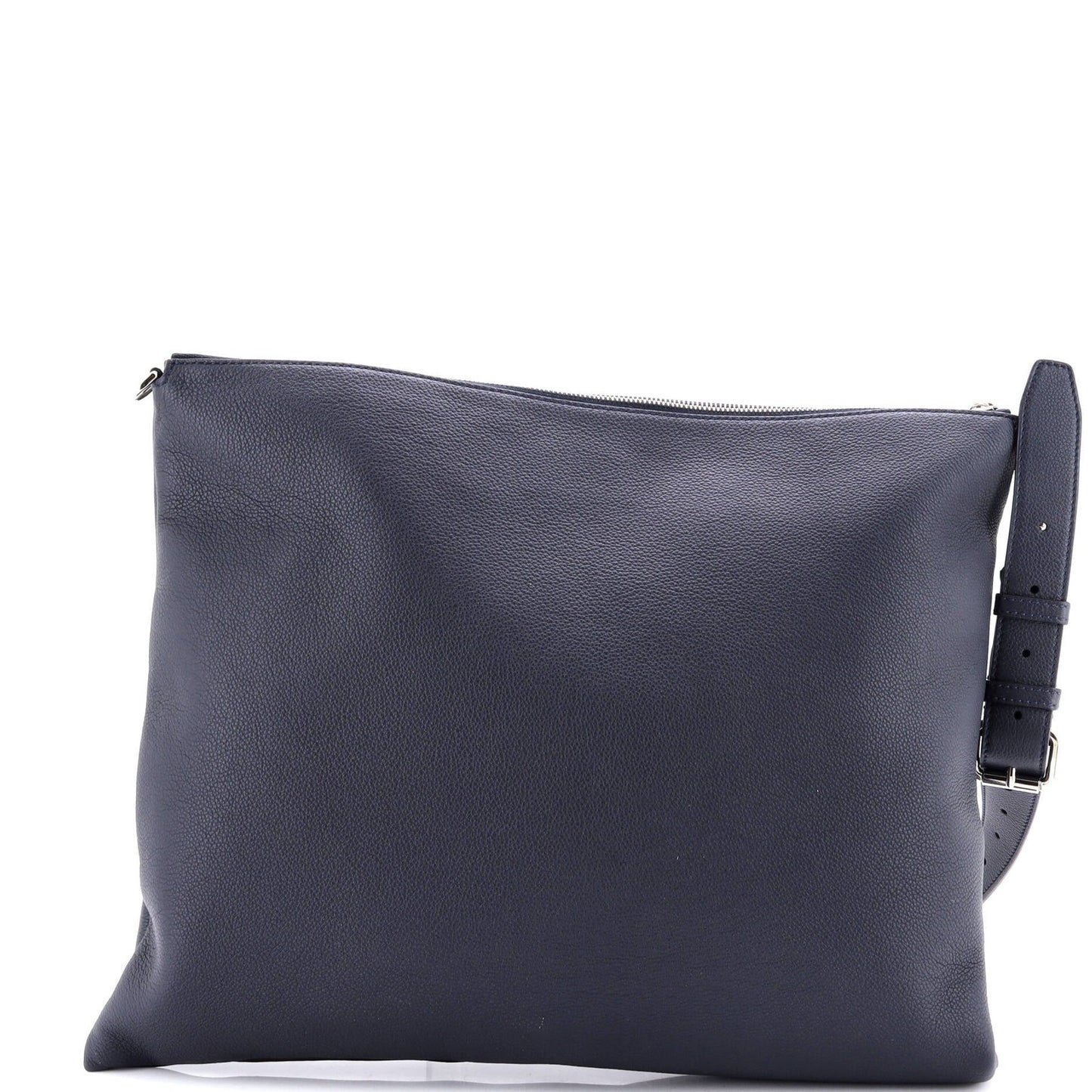 Fendi After Zip Shoulder Bag Leather Large