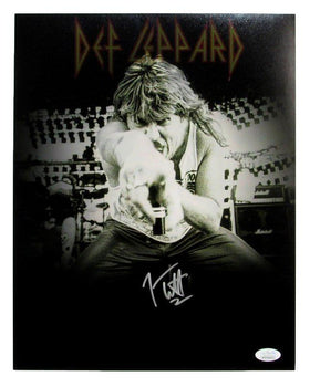 Joe Elliott Autographed 11X14 Photo Def Leppard Jsa