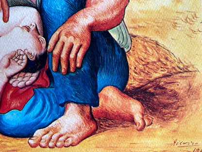 Pablo Picasso Lithograph Estate Coa Signed O.P. Rockefeller Fund