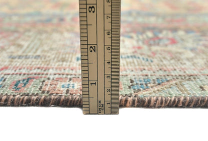 Handmade Distressed Vintage Semi-Antique 9X12 ft