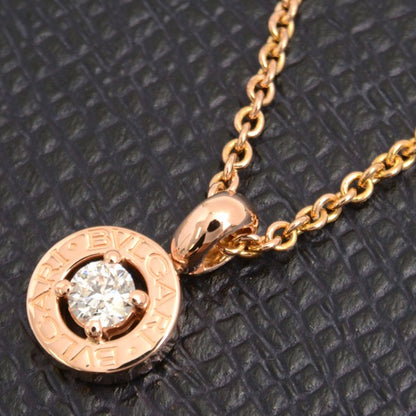 Bvlgari Bvlgari 1P Diamond Necklace Pink Gold 750Pg
