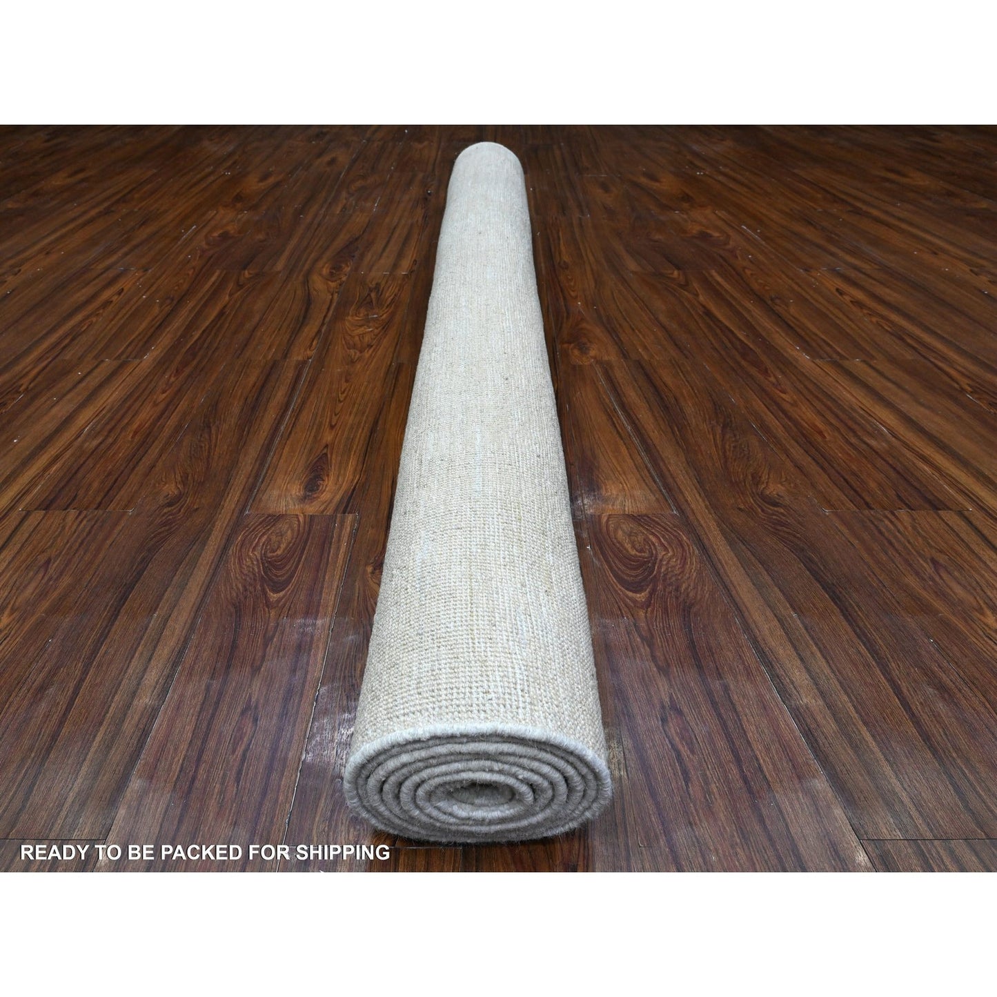 6'X9' Olympus White Modern Peshawar Hand Knotted 100% Wool Oriental Rug