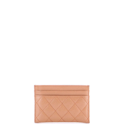 Chanel Boy Card Holder Quilted Caviar