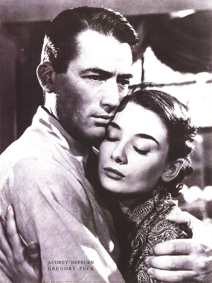 Artist Unknown Audrey Hepburn And Gregory Peck " Offset Lithograph P
