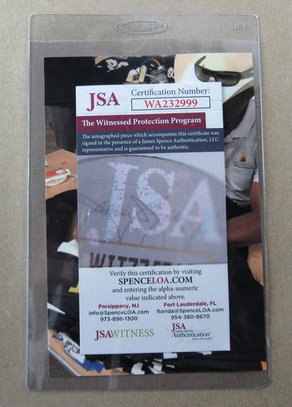 Mel Blount Hof Signed/Autographed Black Steelers Jersey Framed Jsa 200951