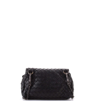 Bottega Veneta Expandable Chain Crossbody Bag Intrecciato Nappa Small