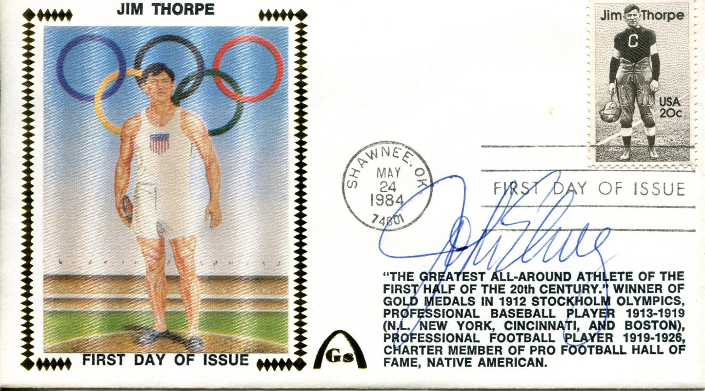 John Elway Autographed May 24Th, 1984 First Day Cover (Psa)