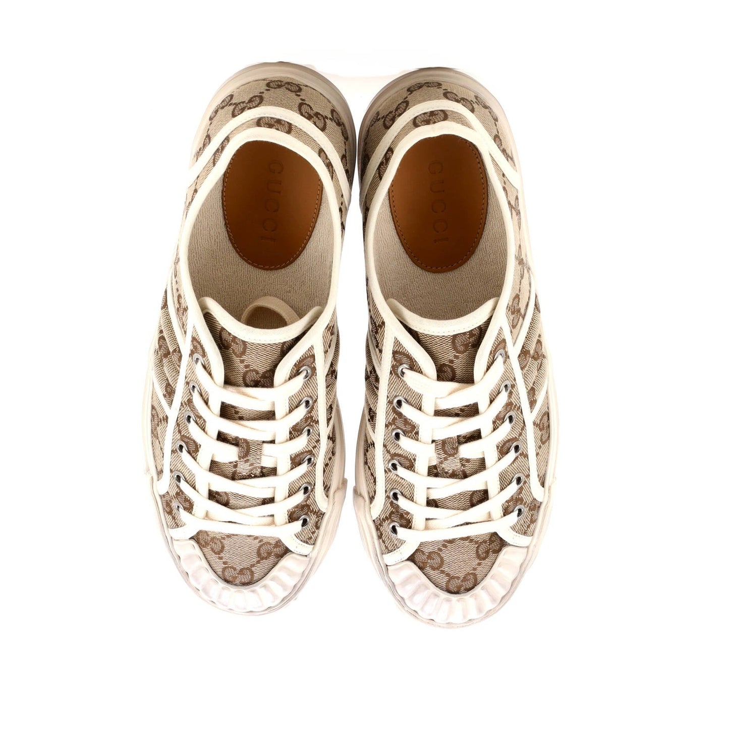 Gucci Men'S Julio Low-Top Sneakers Gg Canvas