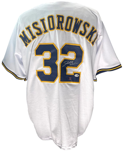 Jacob Misiorowski Brewers Signed/Autographed Custom Baseball Jersey Jsa 201093