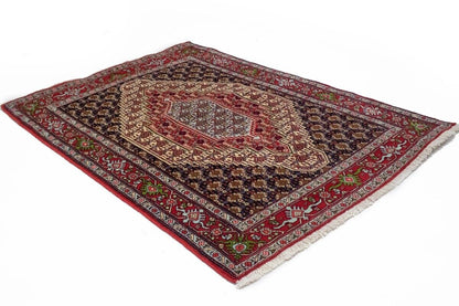 4X6 Ft Handmade Vintage Tribal Geometric Wool