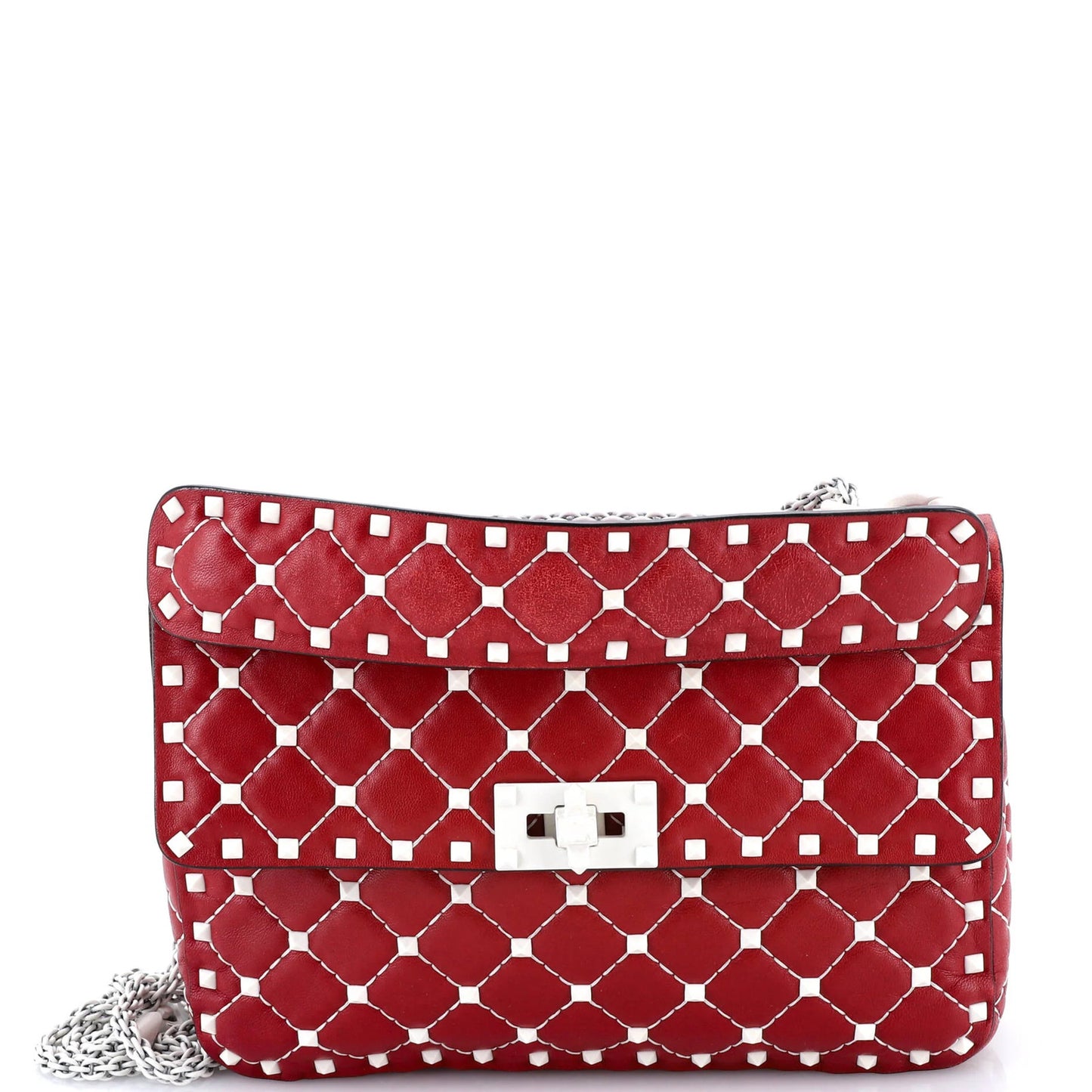 Valentino Garavani Rockstud Spike Flap Bag Quilted Leather Medium