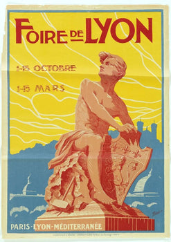Foire De Lyon By Pulbot 1920 Plm French Railways Poster