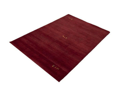 Maroon Red Gabbeh Modern Rug Pictorial Wool Home
