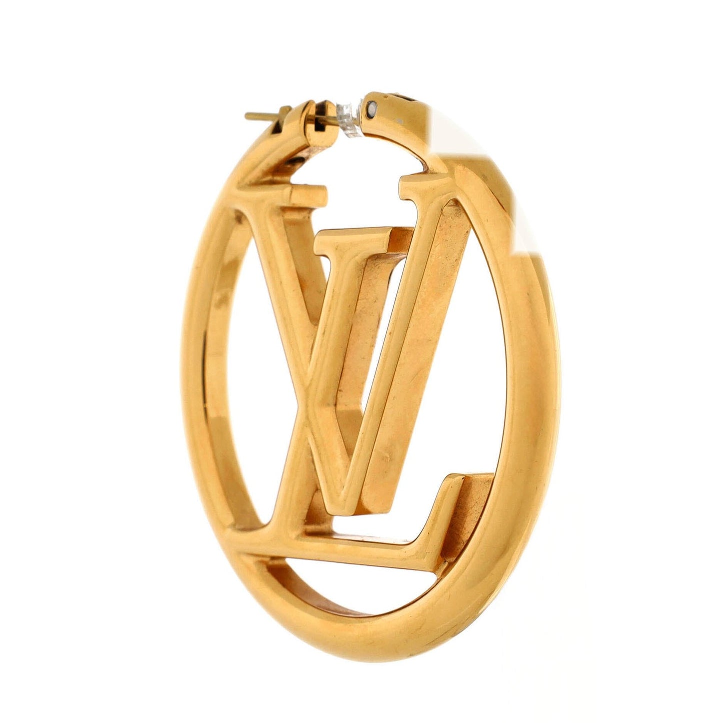 Louis Vuitton Louise Hoop Earrings Metal Gm