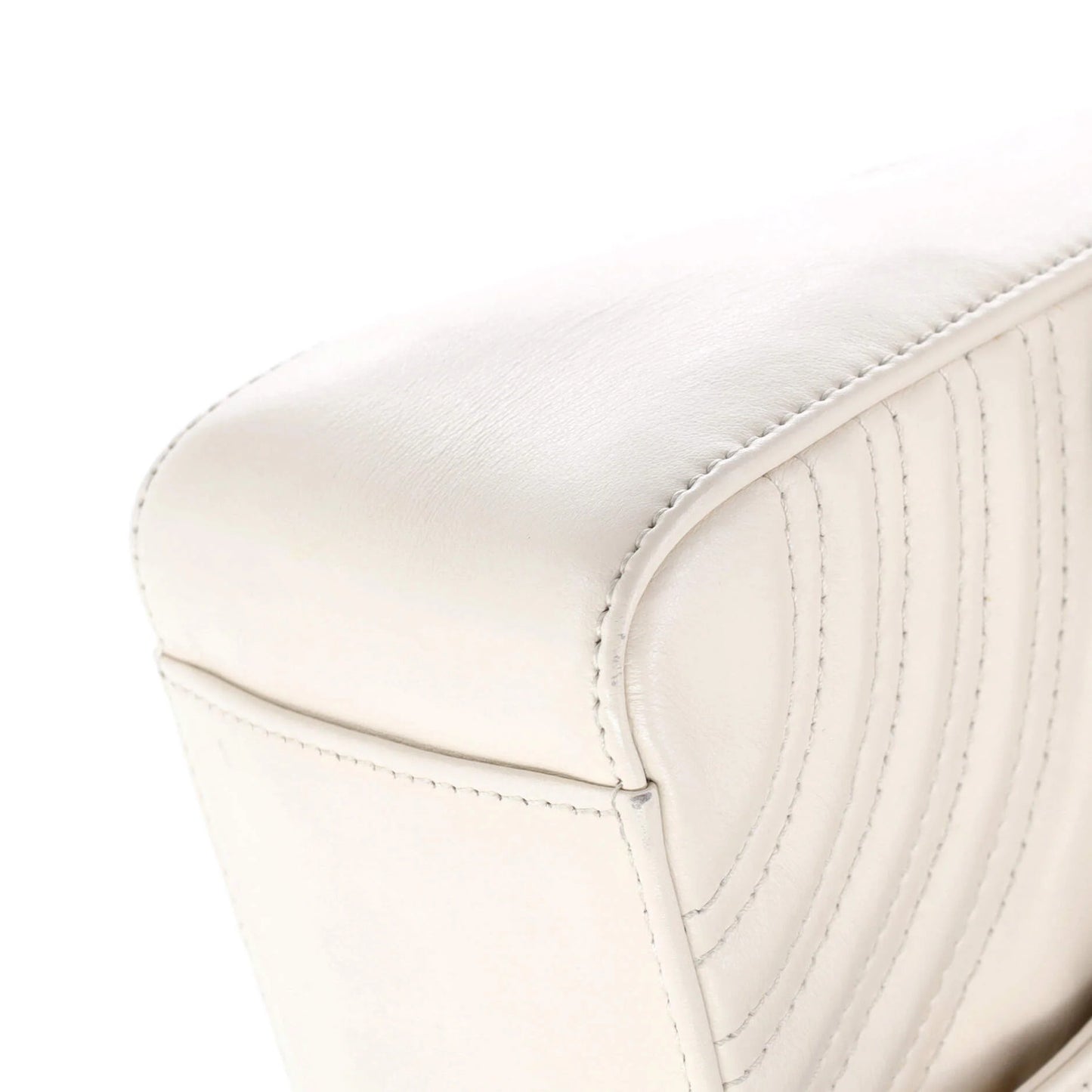 Gucci Gg Marmont Top Handle Flap Bag Matelasse Leather Mini