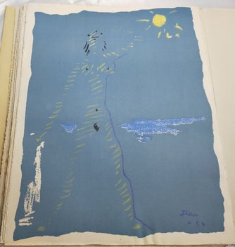 Jean Cocteau Sous Le Manteau De Feu 1955 Limited Book 12 Original Lithographs